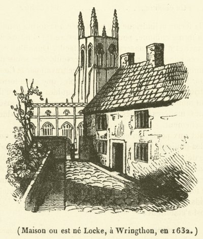 House where Locke was born, in Wringthon by French School